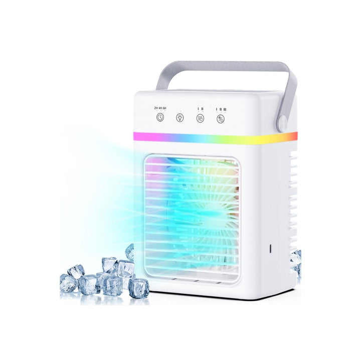 Mobiles Klimagerät Klein – Mini Mobile Klimaanlage 900ML Wassertank, 3 Betriebsmodi & 2 Geschwindigk