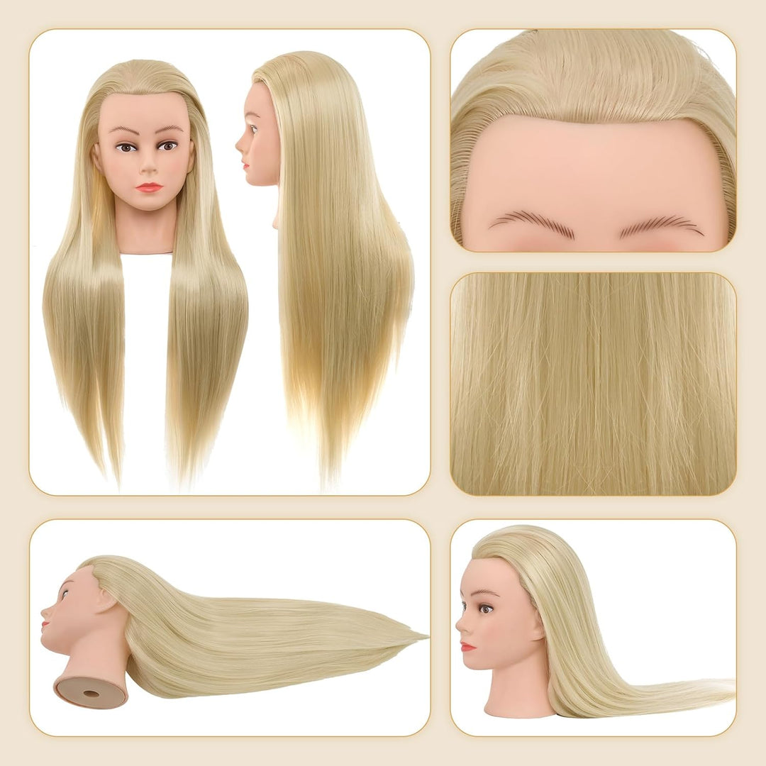 Neverland Beauty 30 Zoll Frisierkopf 100% Synthetisches Haar Trainingsköpfe für Friseure Ausbildung