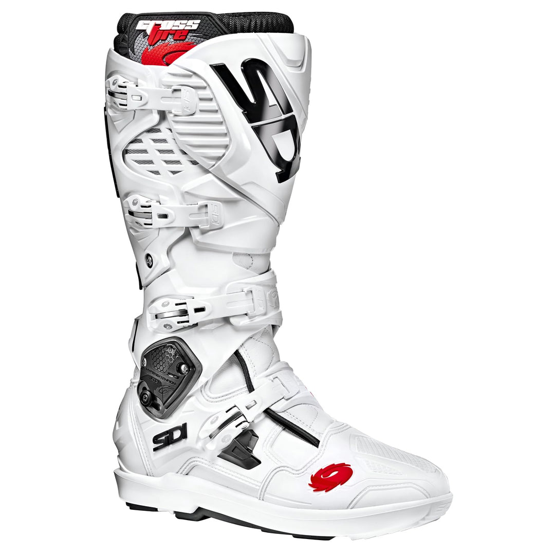 Sidi Herren Stivali Crossfire 3 SrsMotorradstiefel 44 EU Weiss, 44 EU Weiss