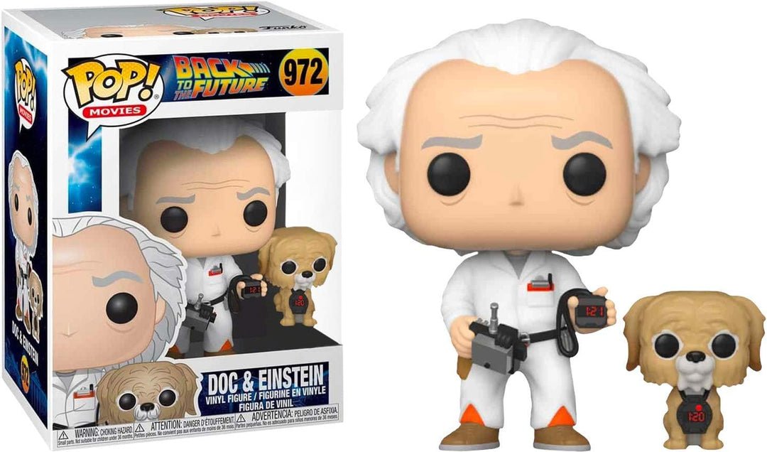 Funko Pop! Back To The Future Doc &amp; Einstein Walmart Exklusive Vinyl-Figur