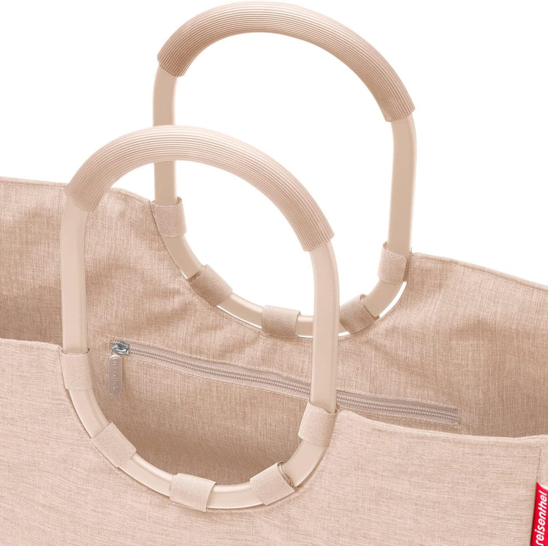 reisenthel loopshopper L – Stabile Tasche mit praktischen Fächern aus recycelten PET-Flaschen – Char