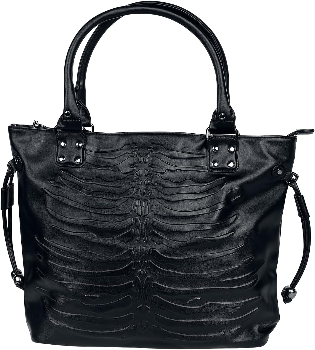Banned Alternative Skeleton Bag Frauen Handtasche schwarz Fashion & Style, Rockabilly, Romantik Einh
