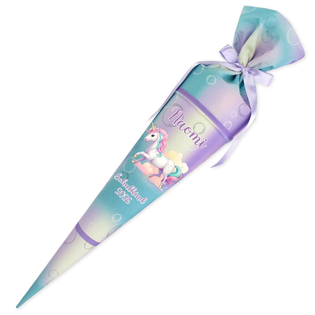 Deine Schultüte aus Stoff Kuschel Velvet Wunschmotiv individualisierbar mit Wunschname personalisier