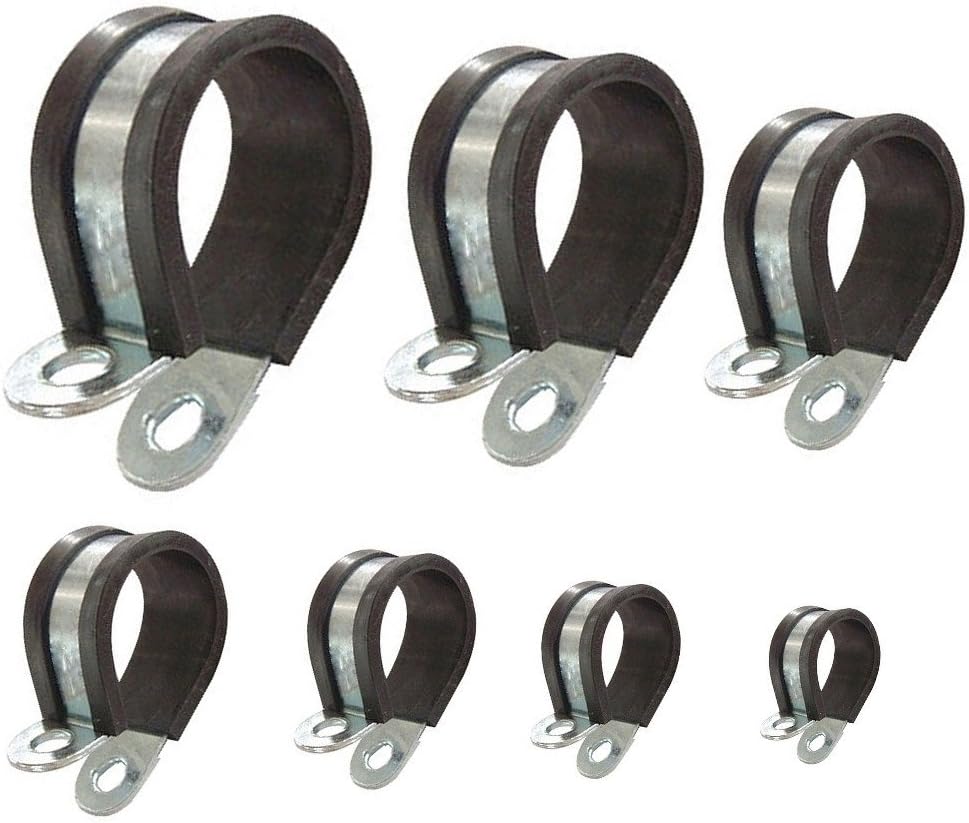 Rohrschellen mit Gummieinlage Auswahl: Ø 30mm / Band 15mm, 25 Stück Ø 30mm / Band 15mm 25 Stück, Ø 3