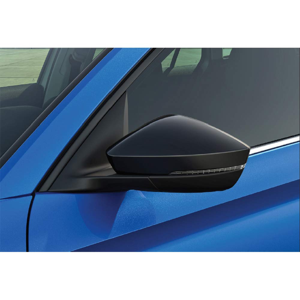 Skoda 654072530A Spiegelkappen Tuning Aussenspiegelkappen schwarz, nur mit Spurwechselassistent