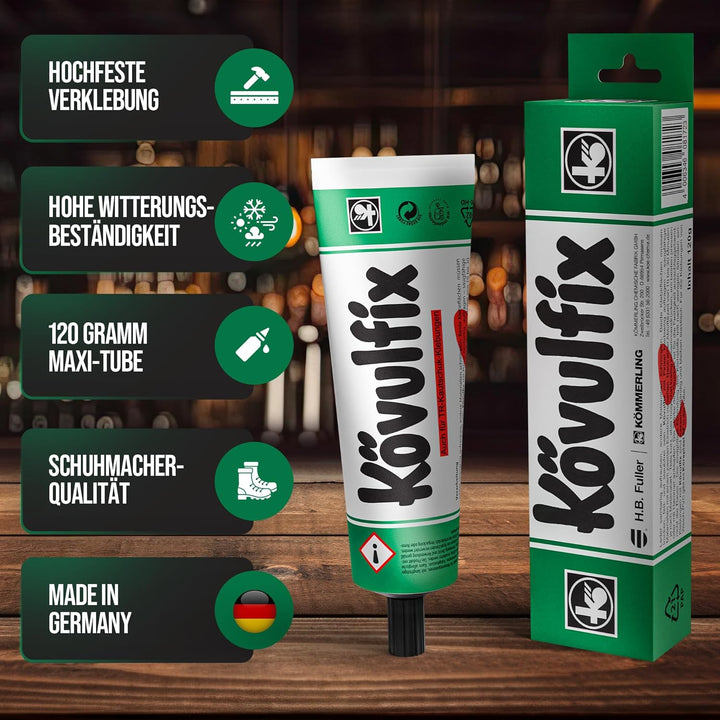 Langsohlen Reparatur Set Trekking Profil mit Kövulfix Schuhkleber extra stark - Reparaturanleitung –