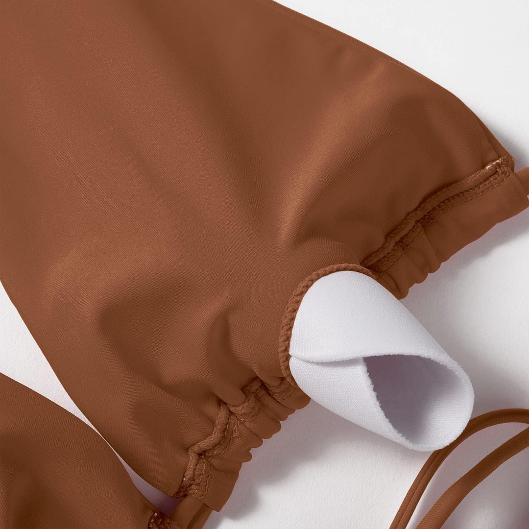 RXRXCOCO Sexy Brazilian Bikini Damen Set Triangel String Oberteil Bikini Set Tanga Bademode XL Kasta