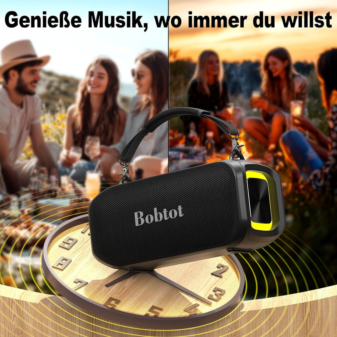 Tragbarer Karaoke-Lautsprecher für Erwachsene, kompakte Gesangsmaschine mit kabellosem Mikrofon, Blu