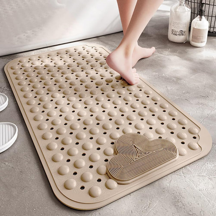 Duschmatte rutschfest 90x60cm,Antirutschmatte Dusche mit Ablauflöchern,Duscheinlage rutschfest mit S