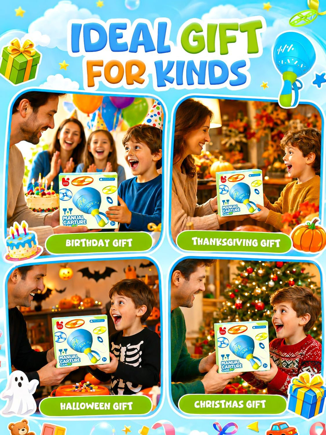 Kssvzz Outdoor Spielzeug für Kinder4 5 6 7 8 - Propeller Spielzeug Launcher | 2 Stück Gartenspielzeu