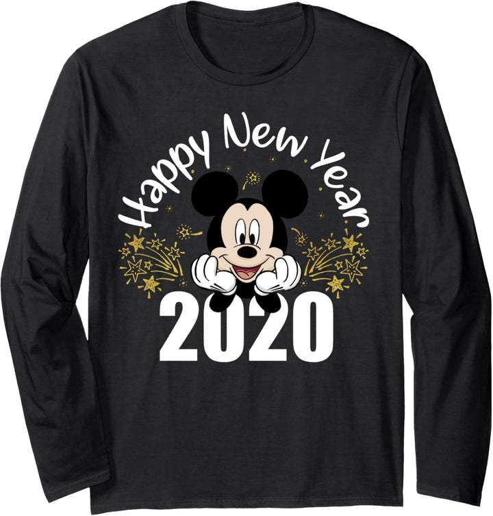 Disney New Year's 2020 Mickey Mouse Happy New Year Langarmshirt