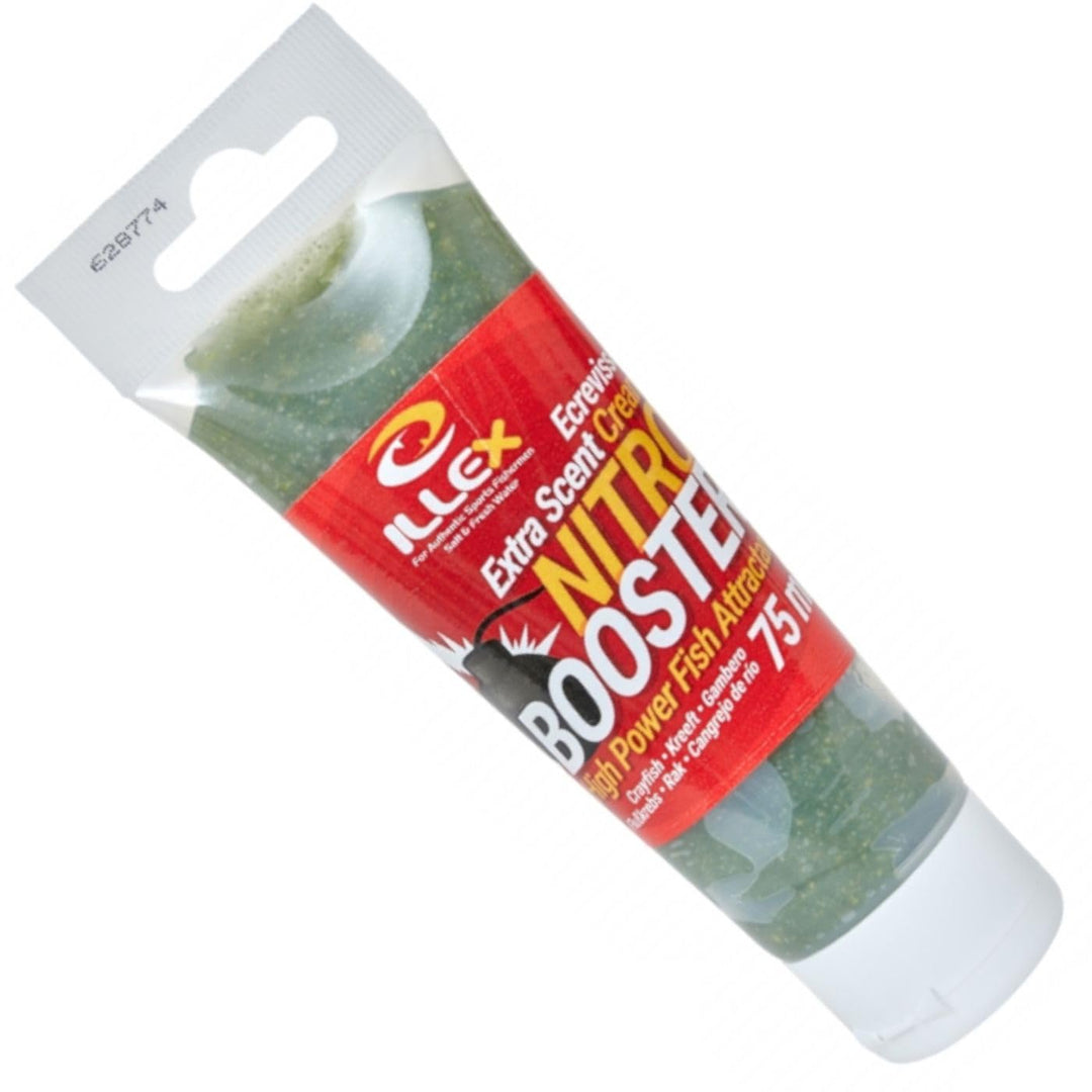 Illex Nitro Booster Creme 75ml - Lockstoff für Fische Grün / Crawfish, Grün / Crawfish