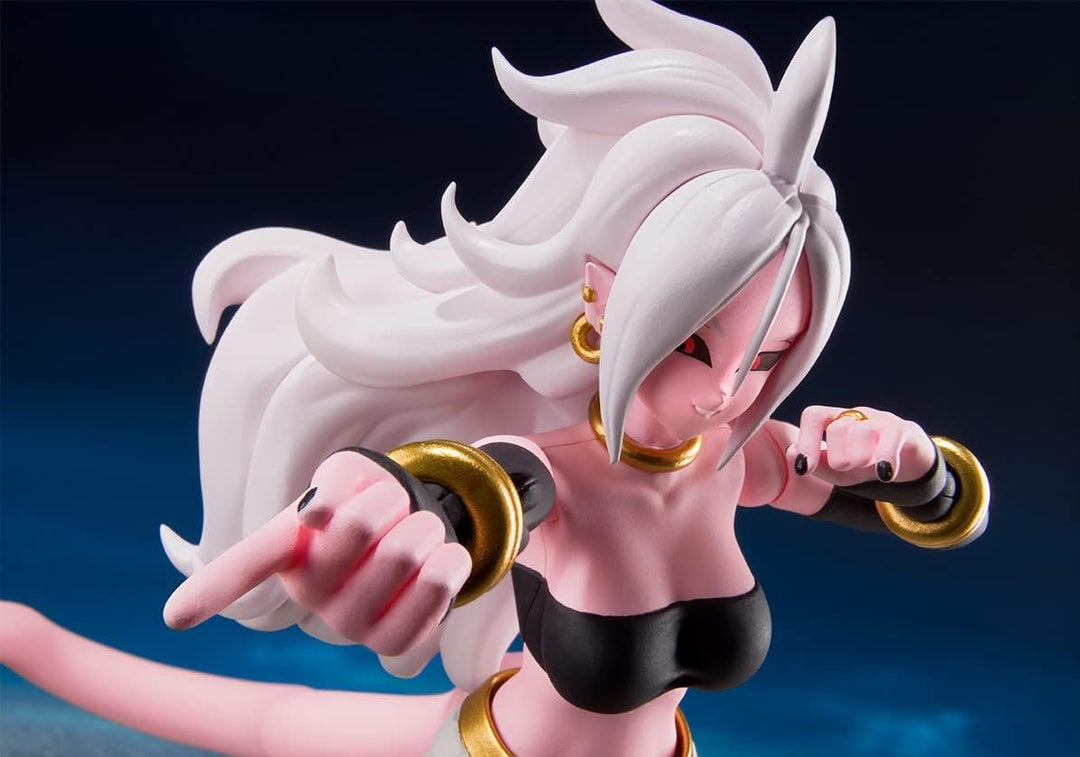 BANDAI -65161 Dragonball Dragon Ball Fighter Z Android 21 SHF, Mehrfarbig, 65161