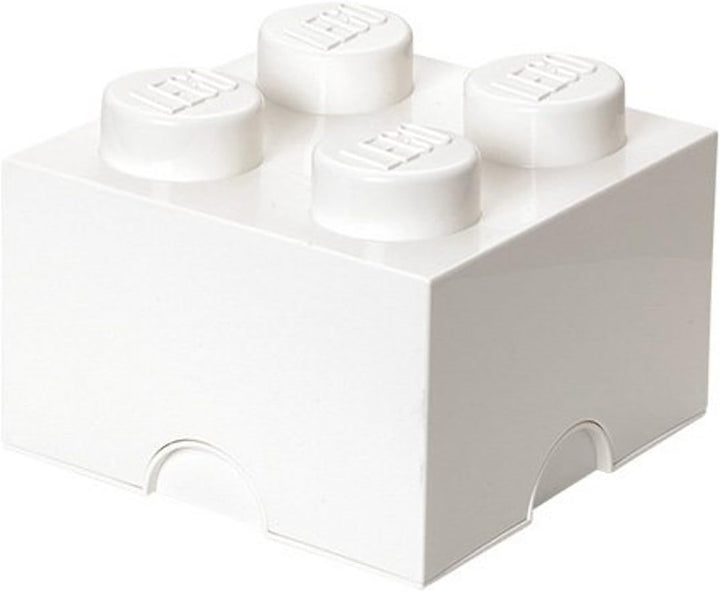 Room Copenhagen LEGO Aufbewahrungsstein 4 Noppen, stapelbar Aufbewahrungsbox, 5,7 l, Weiss