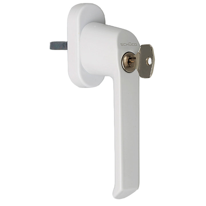 SCHÜCO 98050192 VarioTec Fenstergriff Abschliessbar Weiss, Corona CT 70 / SI 82, 100 NM