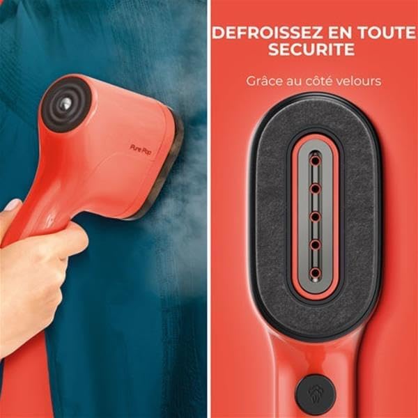 Calor Pure Pop Reise-Dampfglätter, 1300 W, 20 g/min, bereit in 15 Sekunden, Laufzeit 4 Minuten (70 m