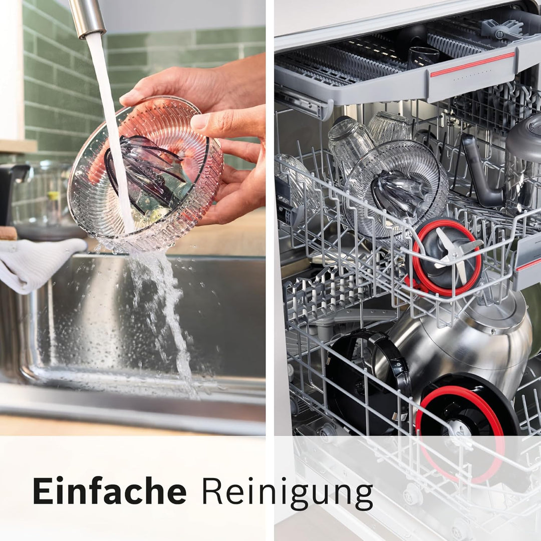 Bosch Zubehör MUZS68ZP, Zitruspresse, für frische Säfte, Ausgiesser, Griff, Serviergefäss, für Küche