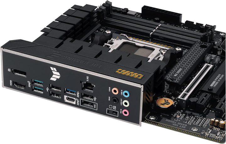 ASUS TUF GAMING B650M-PLUS Mainboard Sockel AMD AM5 (Ryzen 7000, micro-ATX, PCIe 5.0, DDR5-Speicher,