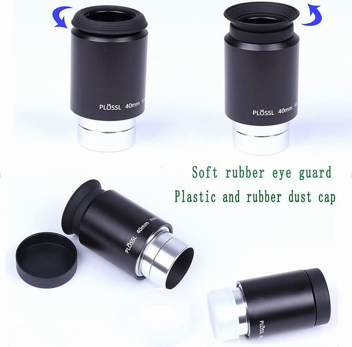 SOLOMARK 32 mm 1,25-Zoll-Plossl-Teleskop-Okular und Moon Skyglow-Filter-Kit – 4-Element-Plossl-Desig
