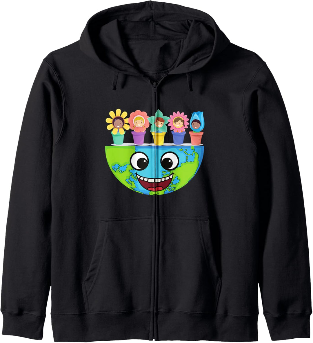 Lustige glückliche Tag der Erde Kinder auf der ganzen Welt Kapuzenjacke