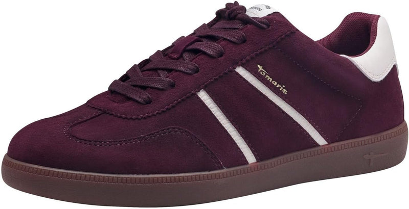 Tamaris Sneaker 1-23624-43 098 Damen Low Top Frauen Schuhe Leder M2362443 37 EU Bordeaux, 37 EU Bord