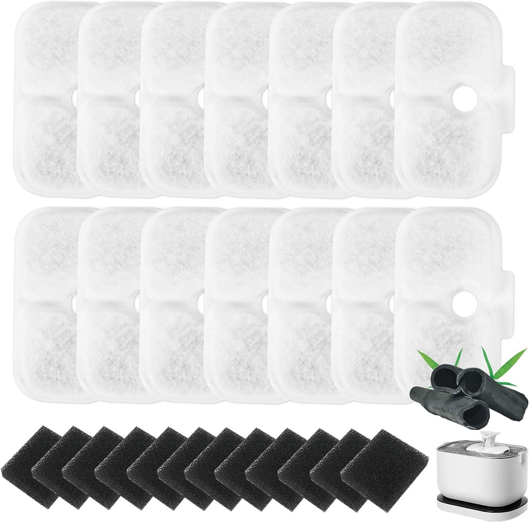 30 Stück Filter Katzenbrunnen，PLWF105/PLWF115/PLWF005 Dockstream Cat Water Fountain，Austausch des Pe