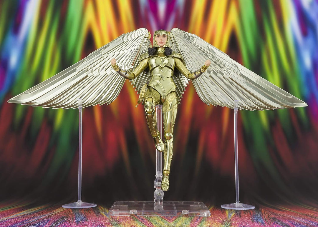 BANDAI - Wonder Woman 1984 - sh figuarts - Wonder Woman golden Armor 16 cm, BAS60499, Mehrfarbig, On