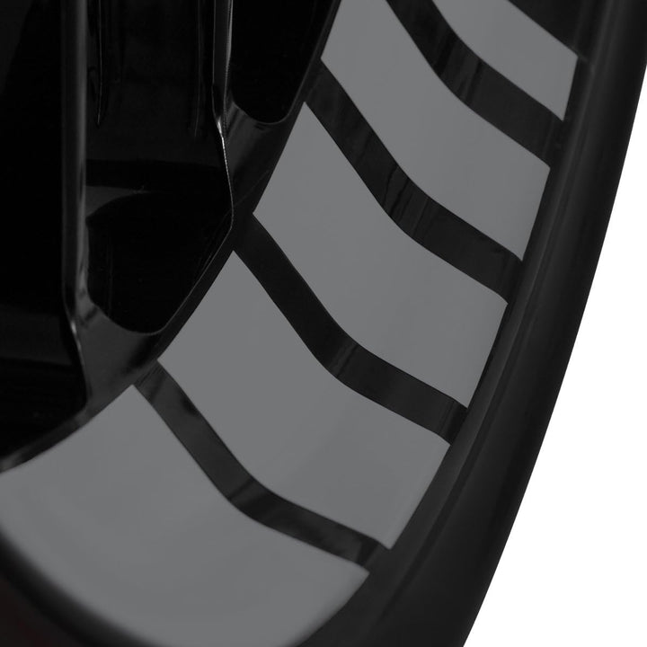 Motoking Felgenbettaufkleber im GP Design - Komplettset für 16" bis 19" - Farbe & Breite wählbar sil