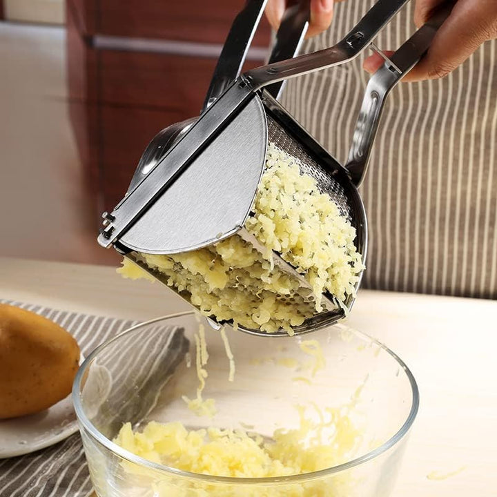 Dioche Kartoffelpresse aus Edelstahl für Kartoffelpüree, Obst, Gemüse
