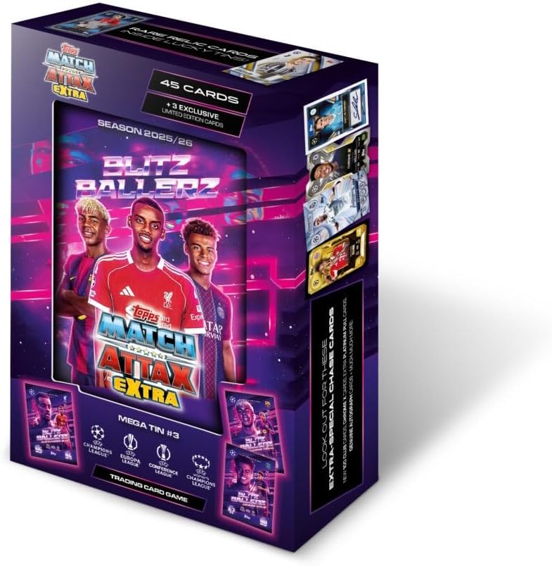 Topps UCC Match Attax Extra 2026 - Mega Dose - Goliaths - enthält 48 Karten einschliesslich 3 Goliat