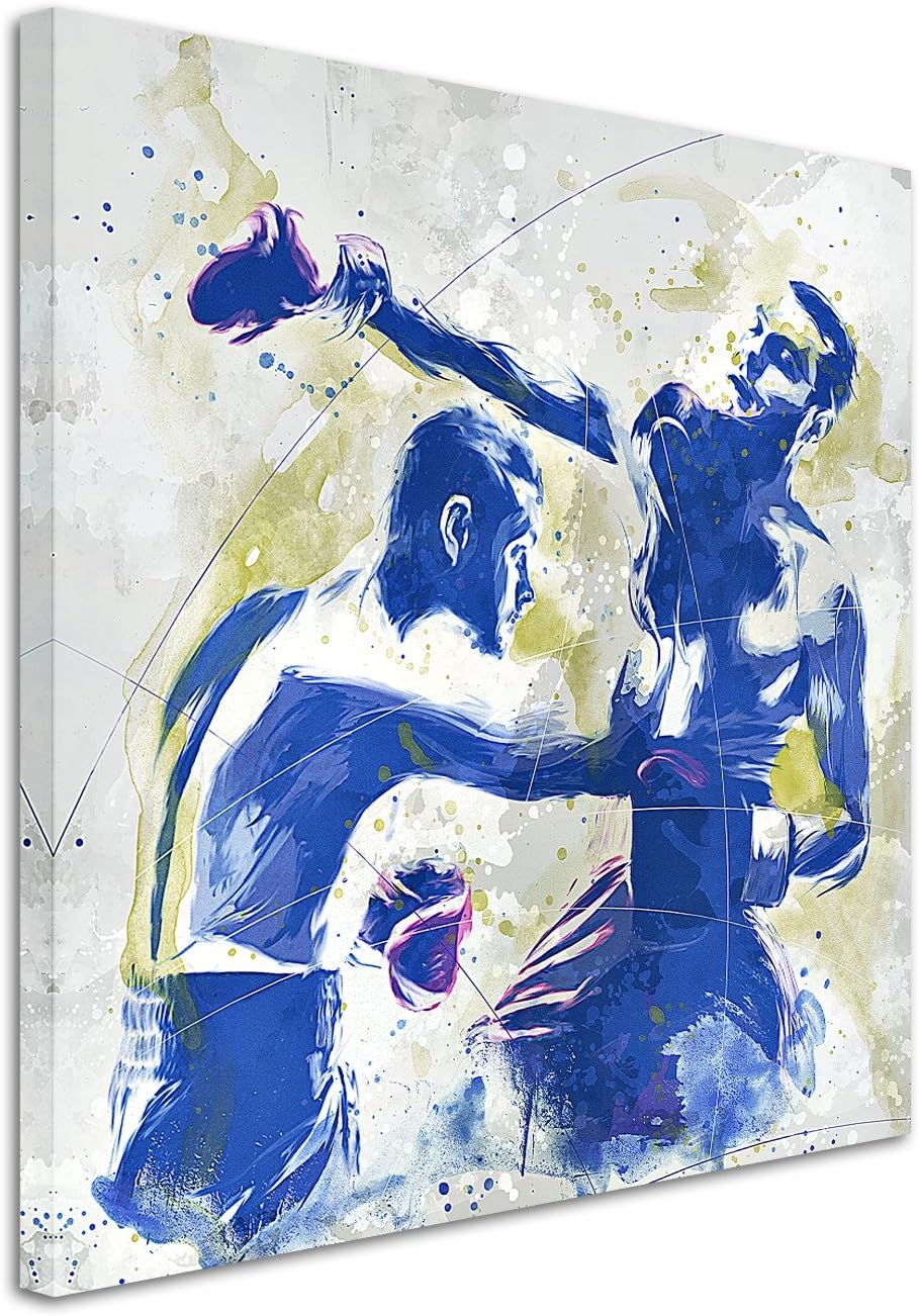 Paul Sinus Art Boxen I 60x60cm SPORTBILDER Splash Art Wandbild Aquarell Art