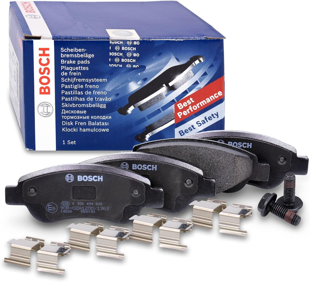 Bosch BP975 Bremsbeläge - Vorderachse - ECE-R90 Zertifizierung - vier Bremsbeläge pro Set
