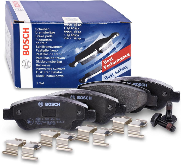 Bosch BP975 Bremsbeläge - Vorderachse - ECE-R90 Zertifizierung - vier Bremsbeläge pro Set
