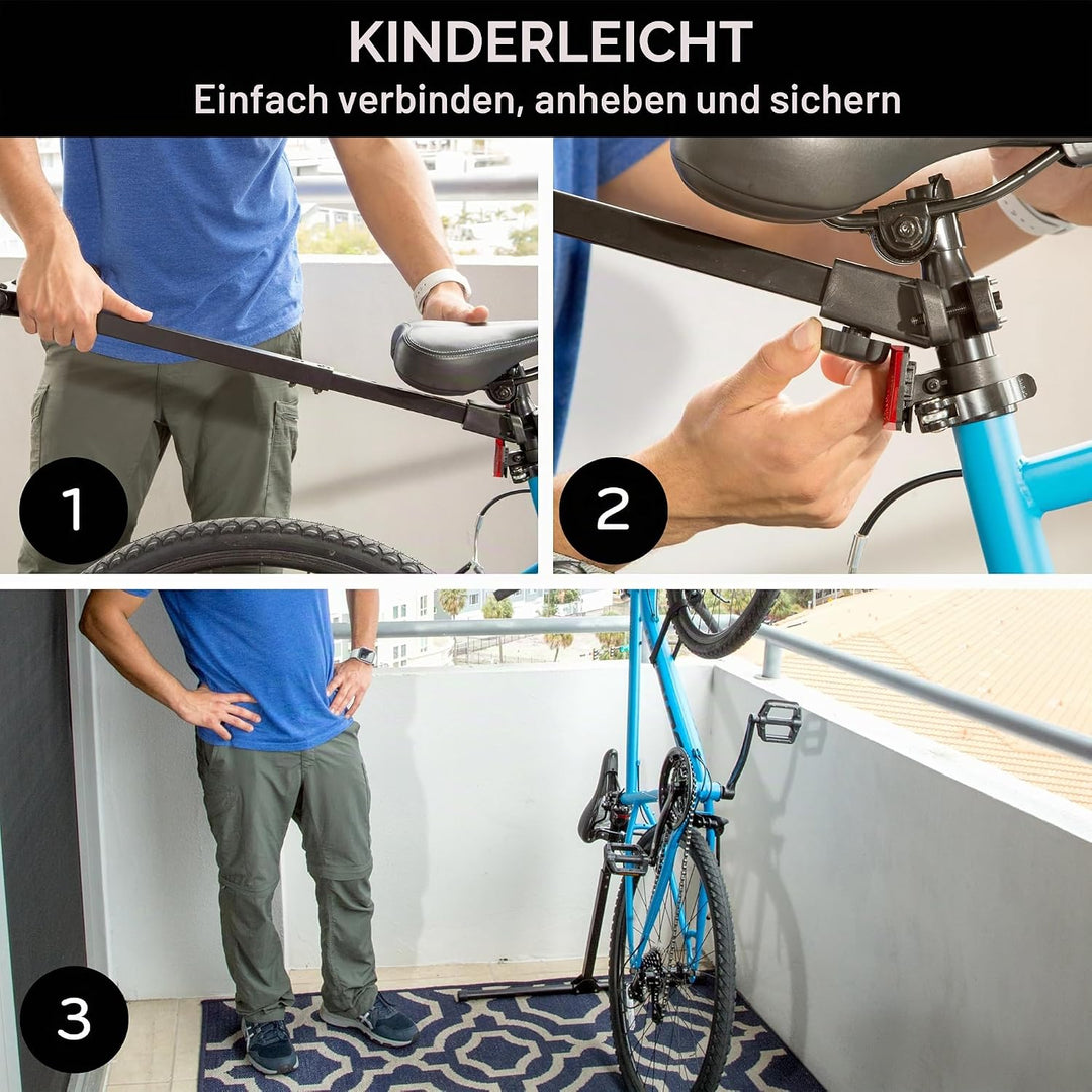 BIKE NOOK T Der originale vertikale Fahrrad-Bodenständer für die Aufbewahrung in der Garage sowie fü