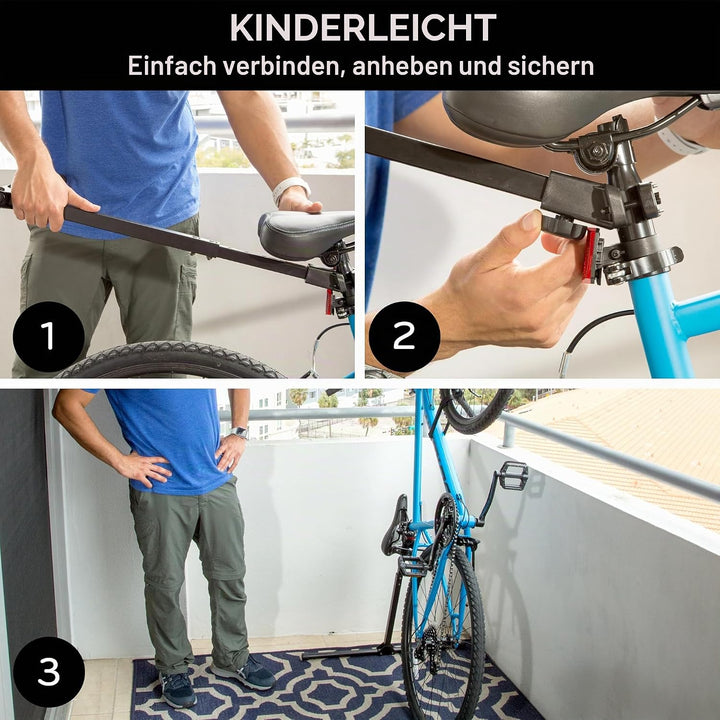 BIKE NOOK T Der originale vertikale Fahrrad-Bodenständer für die Aufbewahrung in der Garage sowie fü