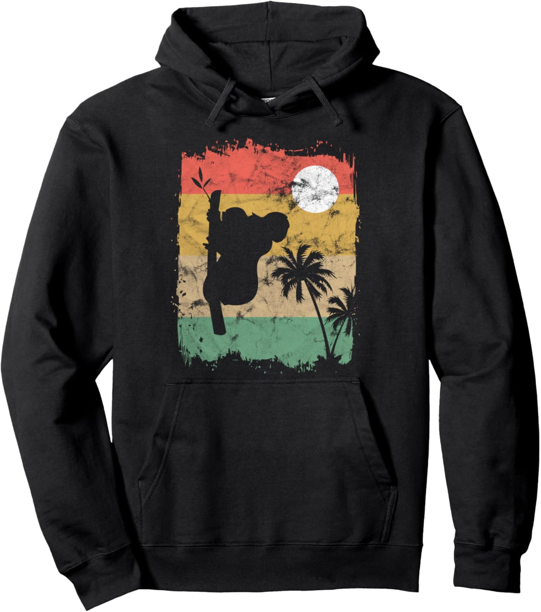 70er 80er Retro Style Vintage Koalabär Beuteltier Koala Pullover Hoodie