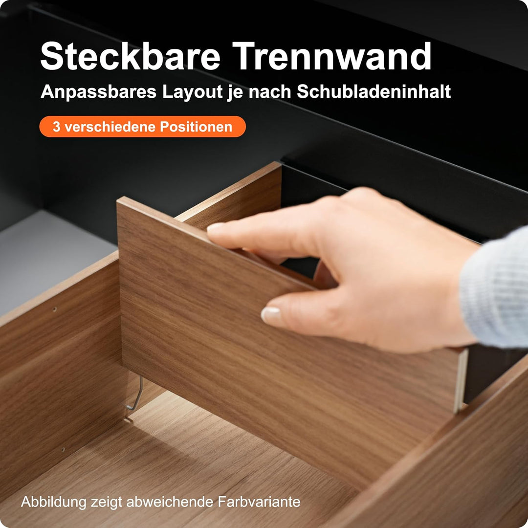 BLUM AMBIA-LINE Frontauszugsrahmen, ab NL400mm, B218mm, Farbe: Bardolino Eiche, Bardolino Eiche
