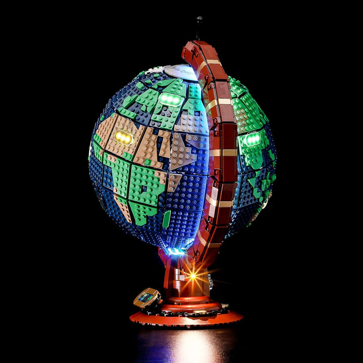 BRIKSMAX Led Beleuchtungsset für Lego Ideas Globus - Compatible with Lego 21332 Bausteinen Modell -