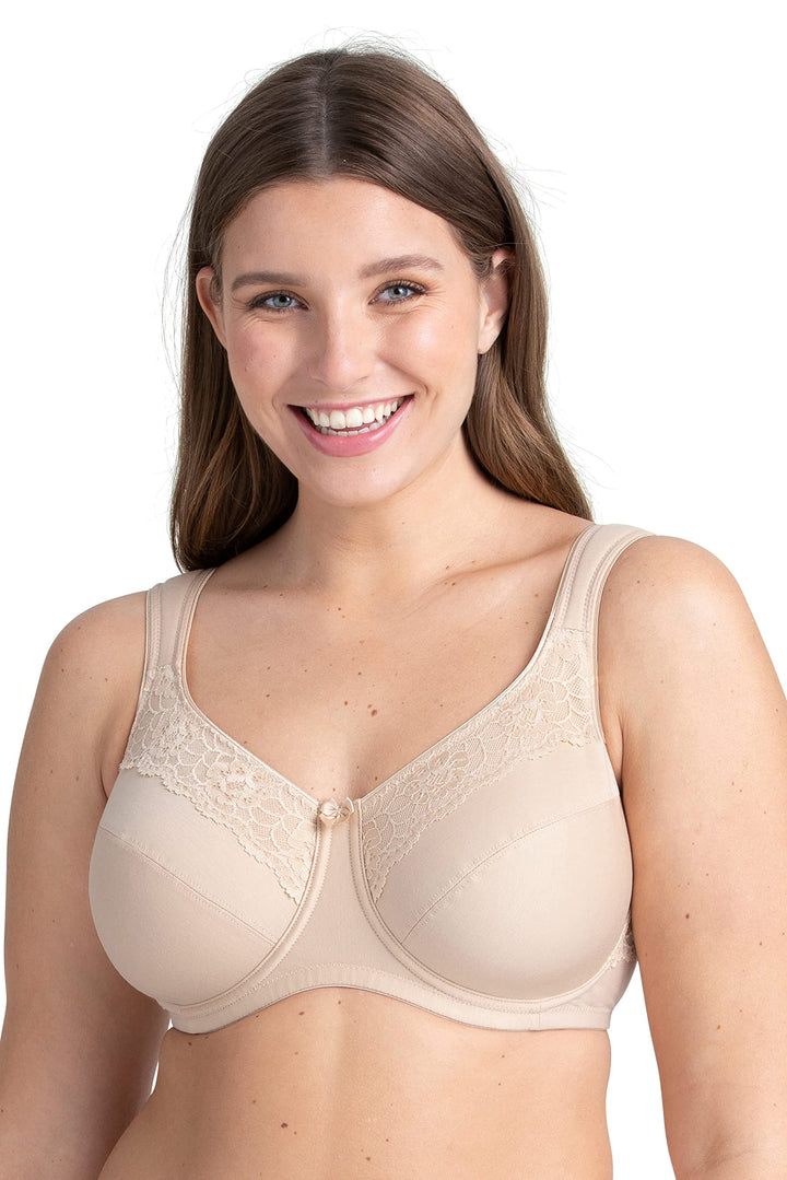 Miss Mary of Sweden Minimizer Bügel-BH Cotton Now Flatcup 90F Beige, 90F Beige