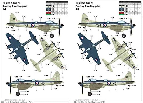 Trumpeter 02895 - Modellbausatz De Havilland Sea Hornet Nf.21