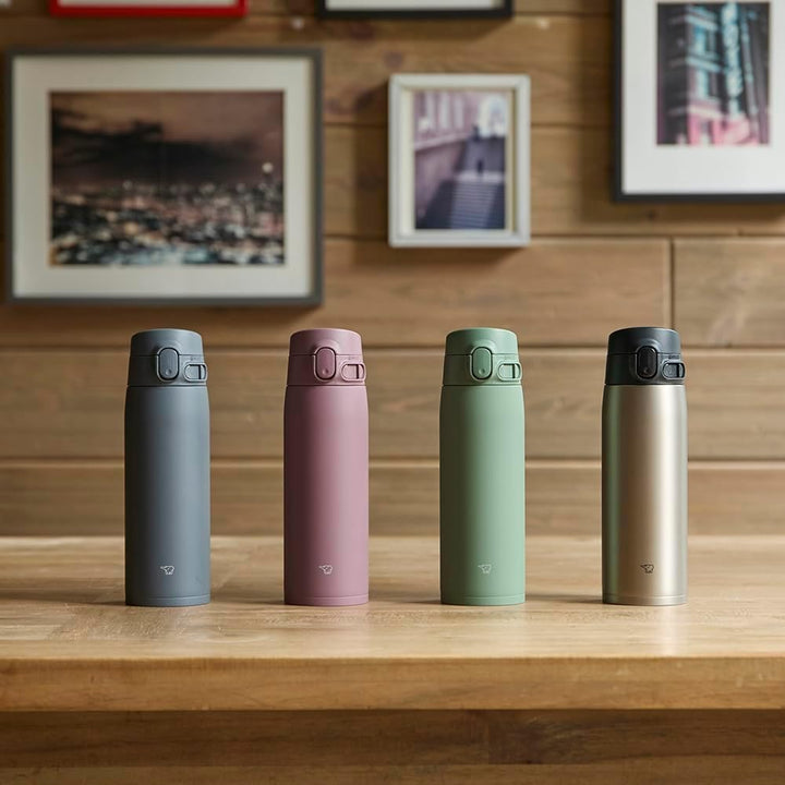 Zojirushi SM-VH48-GM GoCafe Isolierter Edelstahlbecher, 48 l, PFAS-frei und BPA-frei 473 ml Moosgrün