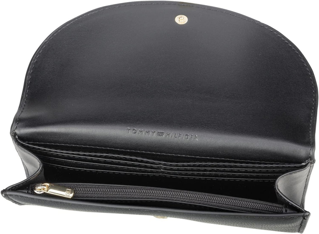Tommy Hilfiger Damen Tommy Life Large Wallet Reisezubehör-Bi-Fold-Brieftasche, Schwarz