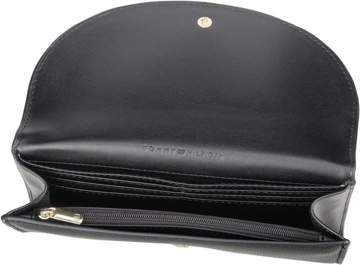Tommy Hilfiger Damen Tommy Life Large Wallet Reisezubehör-Bi-Fold-Brieftasche, Schwarz