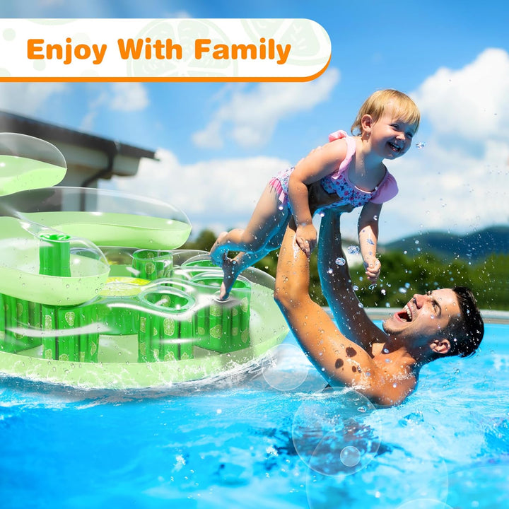 COOLJOYA Wasserhängematte Aufblasbares Schwimmbett Pool Lounger Floats Luftmatratze Pool Schwimmende