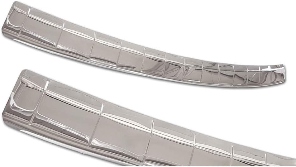 Chrom Edelstahl Heckstossstangenschutz kompatibel mit Skoda Octavia IV Kombi 2020- Inkl. RS 'Ribs'