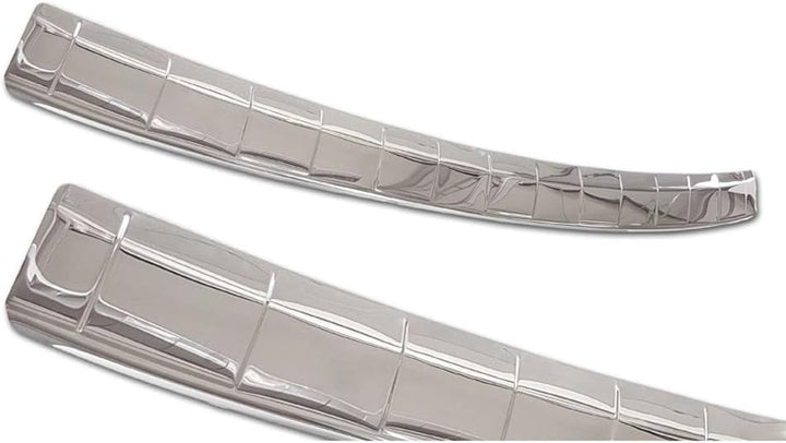 Chrom Edelstahl Heckstossstangenschutz kompatibel mit Skoda Octavia IV Kombi 2020- Inkl. RS 'Ribs'