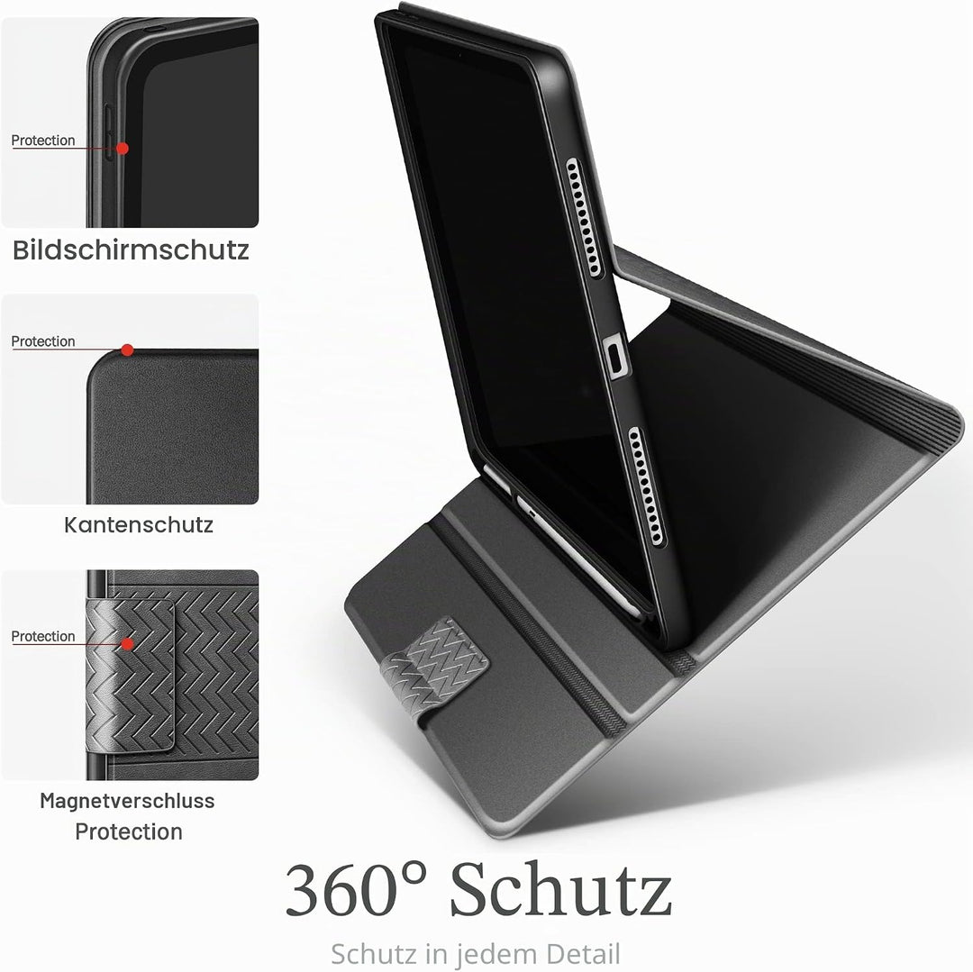 AUAUA Hülle für iPad 10. Generation 2022, 10,9 Zoll Hülle mit Apple Stifthalter, Auto Schlaf/Aufwach