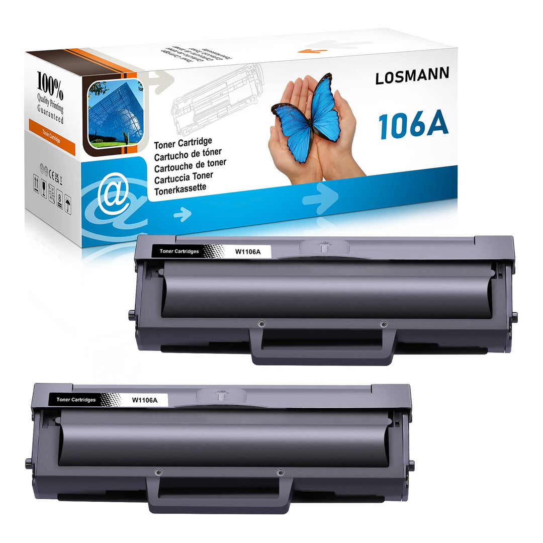 LOSMANN 106A Tonerkartuschen Kompatibel für HP 106A W1106A für HP Laser 107a 107r 107w MFP 135a 135r