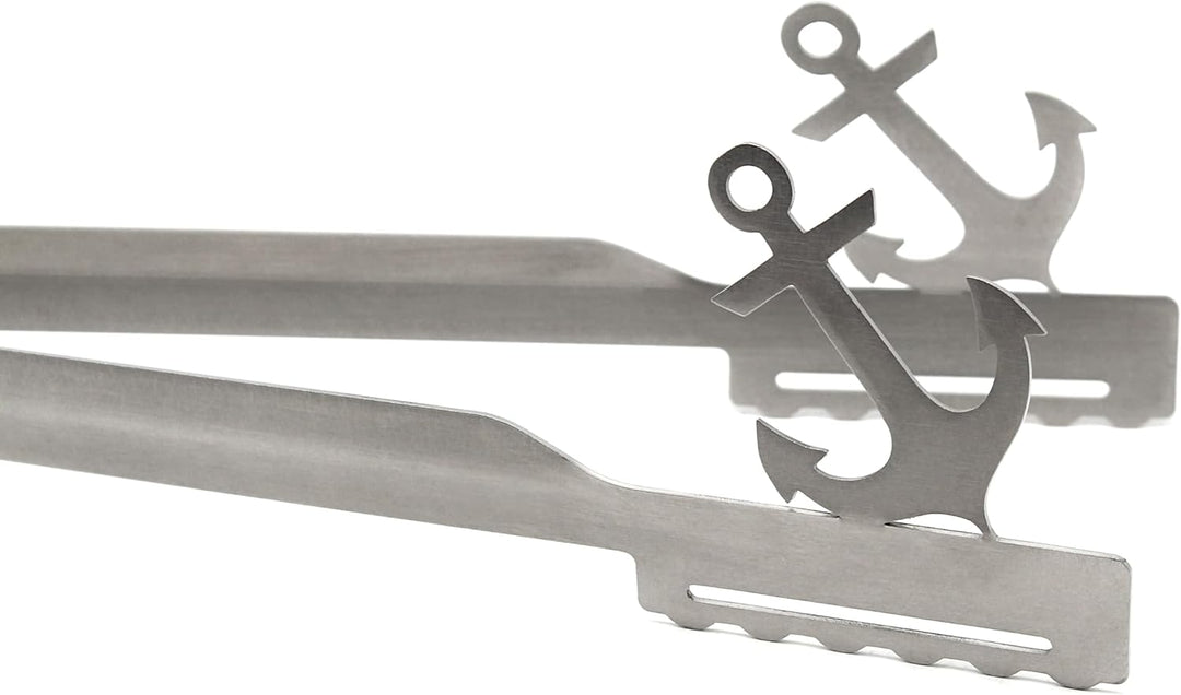 Grillzange Motiv Anker spülmaschinengeeignet, Geschenkidee, Männergeschenk, Geschenk Seefahrer, Kapi