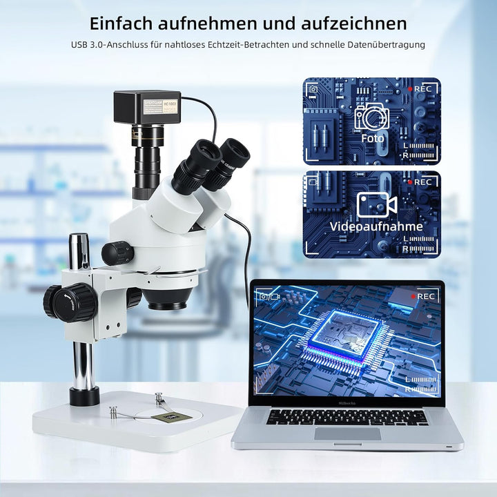 Swiftcam 10 Megapixel Kamera für Mikroskope, mit Reduzierobjektiv, Kalibrierungskit, Eyetube-Adapter